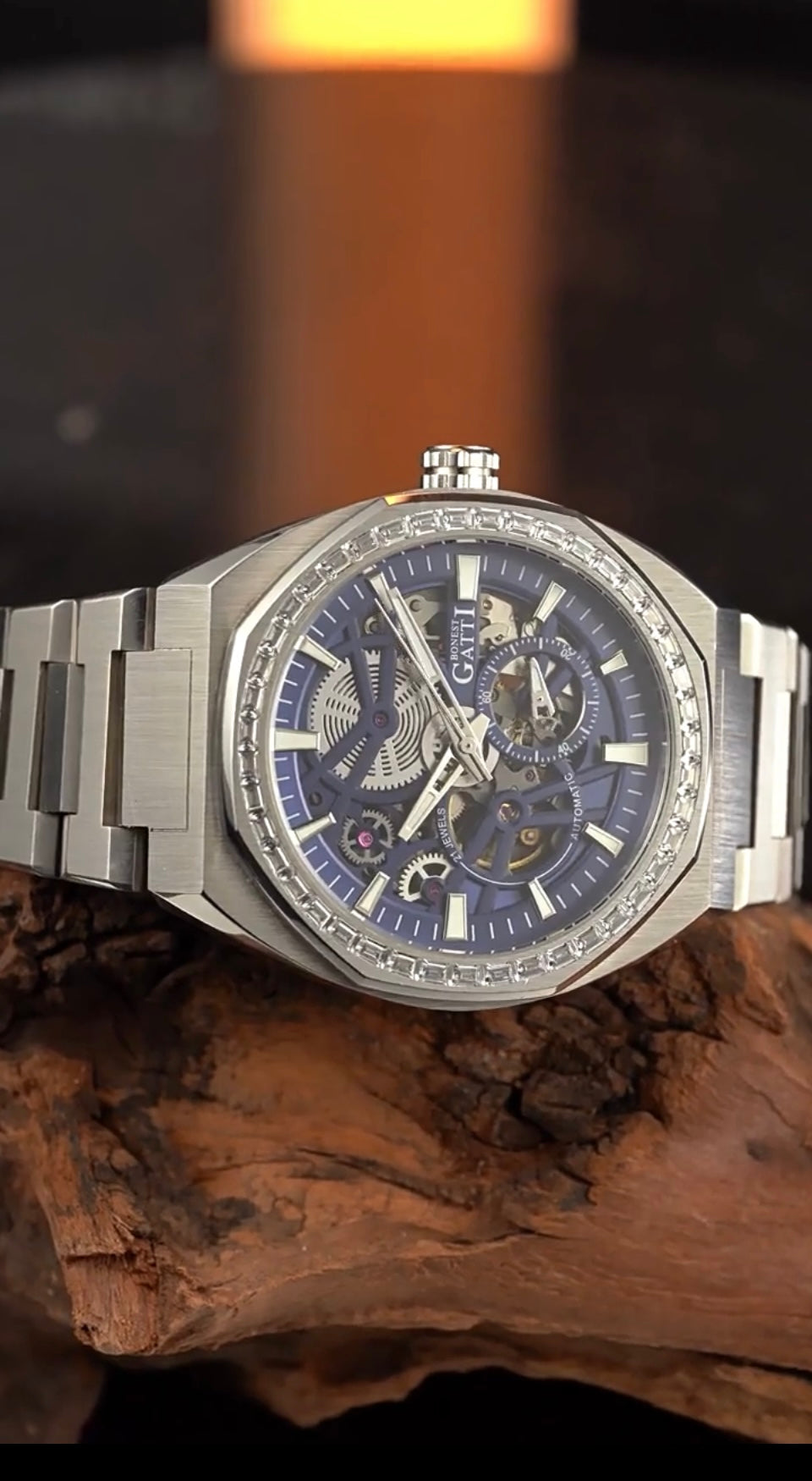 New pubilshed BONEST GATTI watch for man with Luxury gift Box