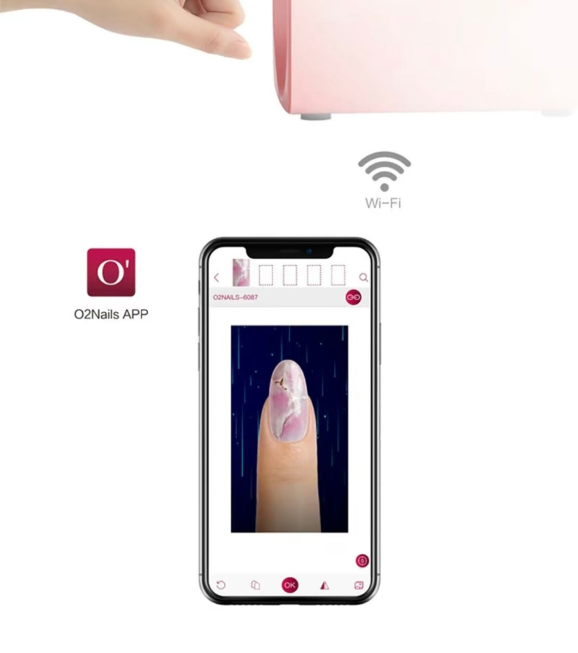 Home version AI beauty-intelligent customizaed nail-painting machine