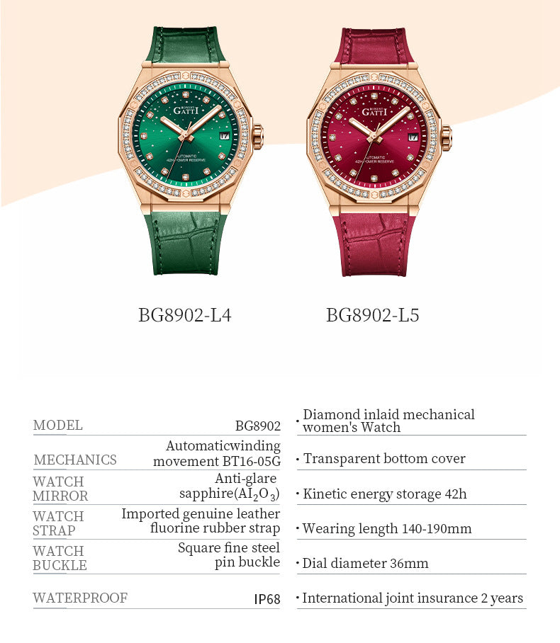 HOTTEST BONEST GATTI fashionable and Luxury elegance watch for Lady