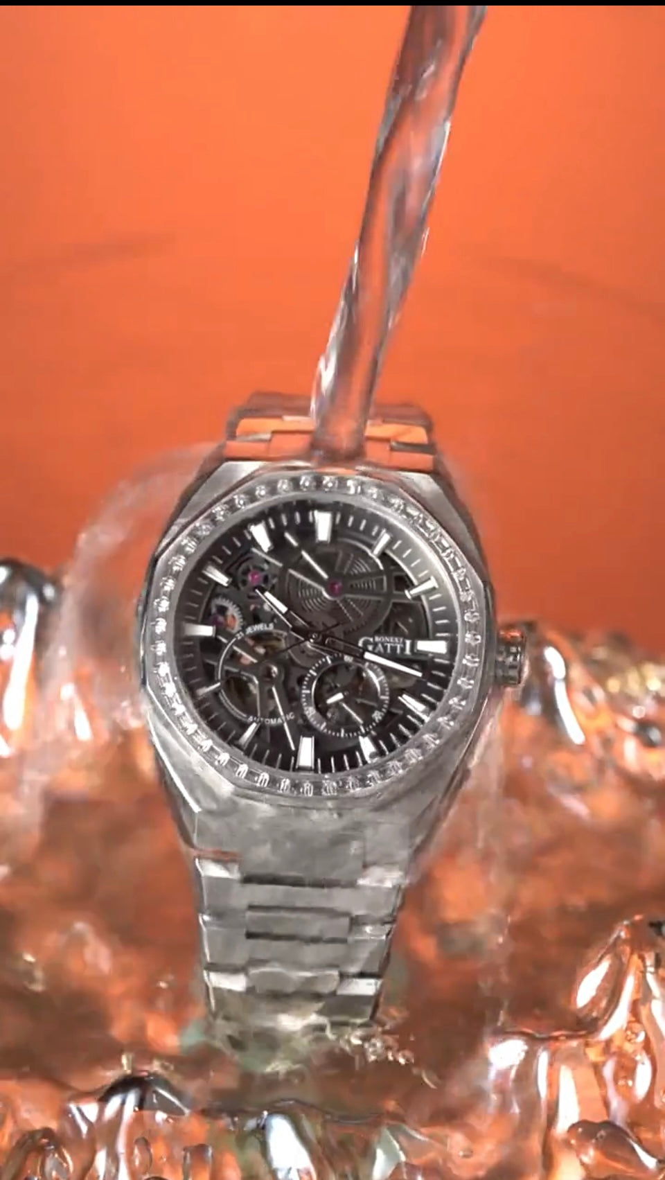 New pubilshed BONEST GATTI watch for man with Luxury gift Box