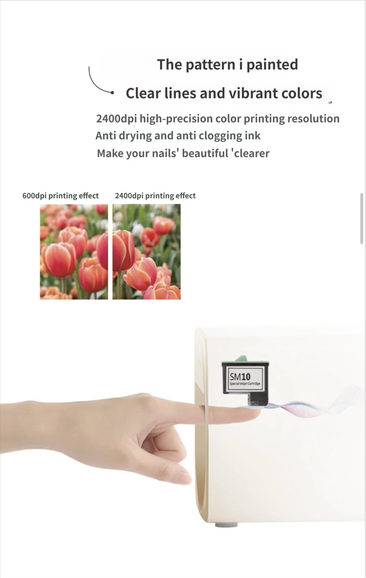 Home version AI beauty-intelligent customizaed nail-painting machine