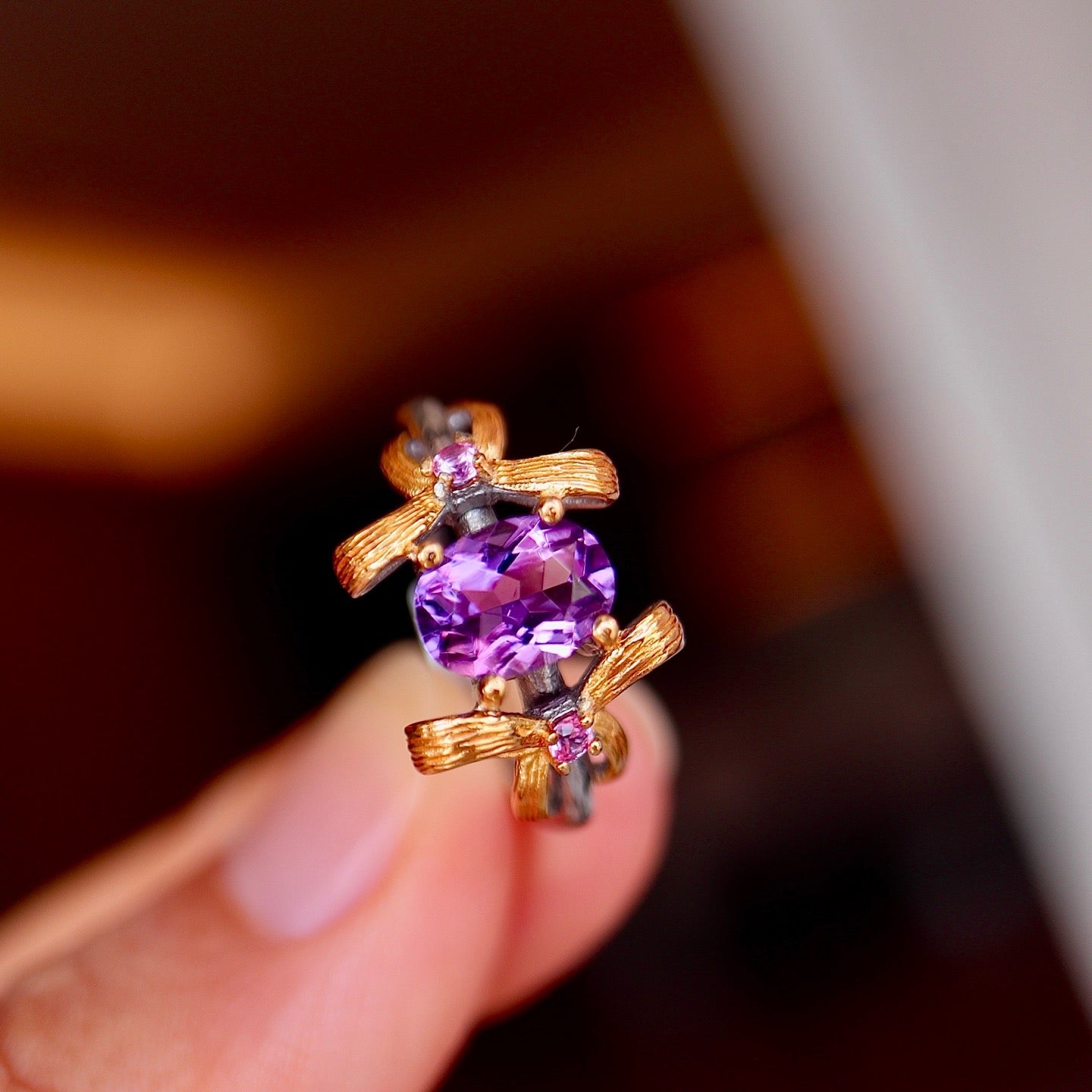 【Special Offer: $119】 Viral Bestseller | Natural Uruguayan Amethyst Ring