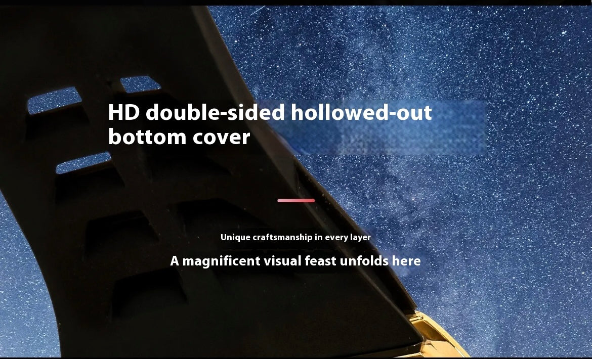 Fashionable 999 Golden Black & Golden Lamborghini Mechanical engineering watch