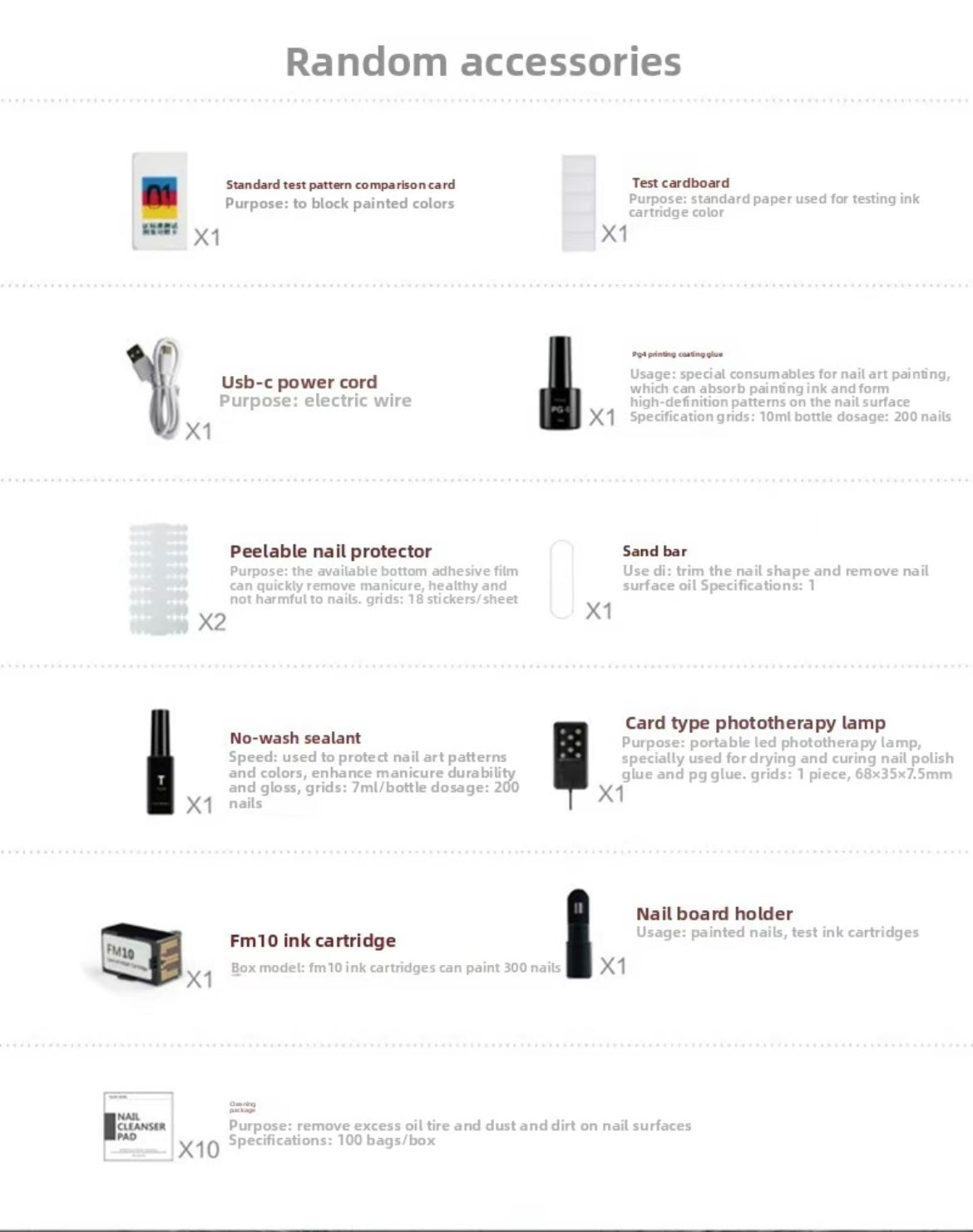 Home version AI beauty-intelligent customizaed nail-painting machine