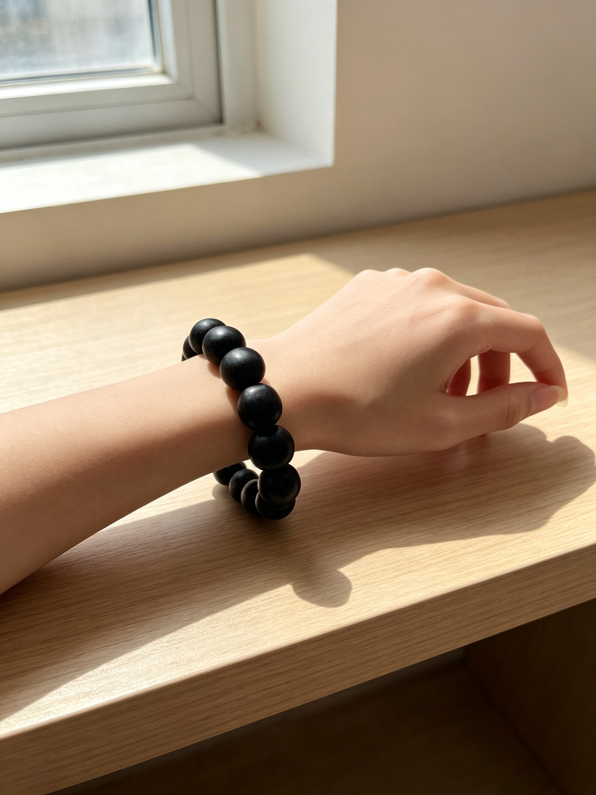 Zero wasted Natural Soapnut Seed Bracelet  Pure Handcrafted Oriental Zen Texture