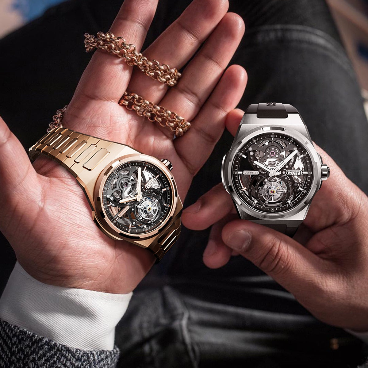 Extravagant and high-end BONEST GATTI WATCH for men( Drive you to success)