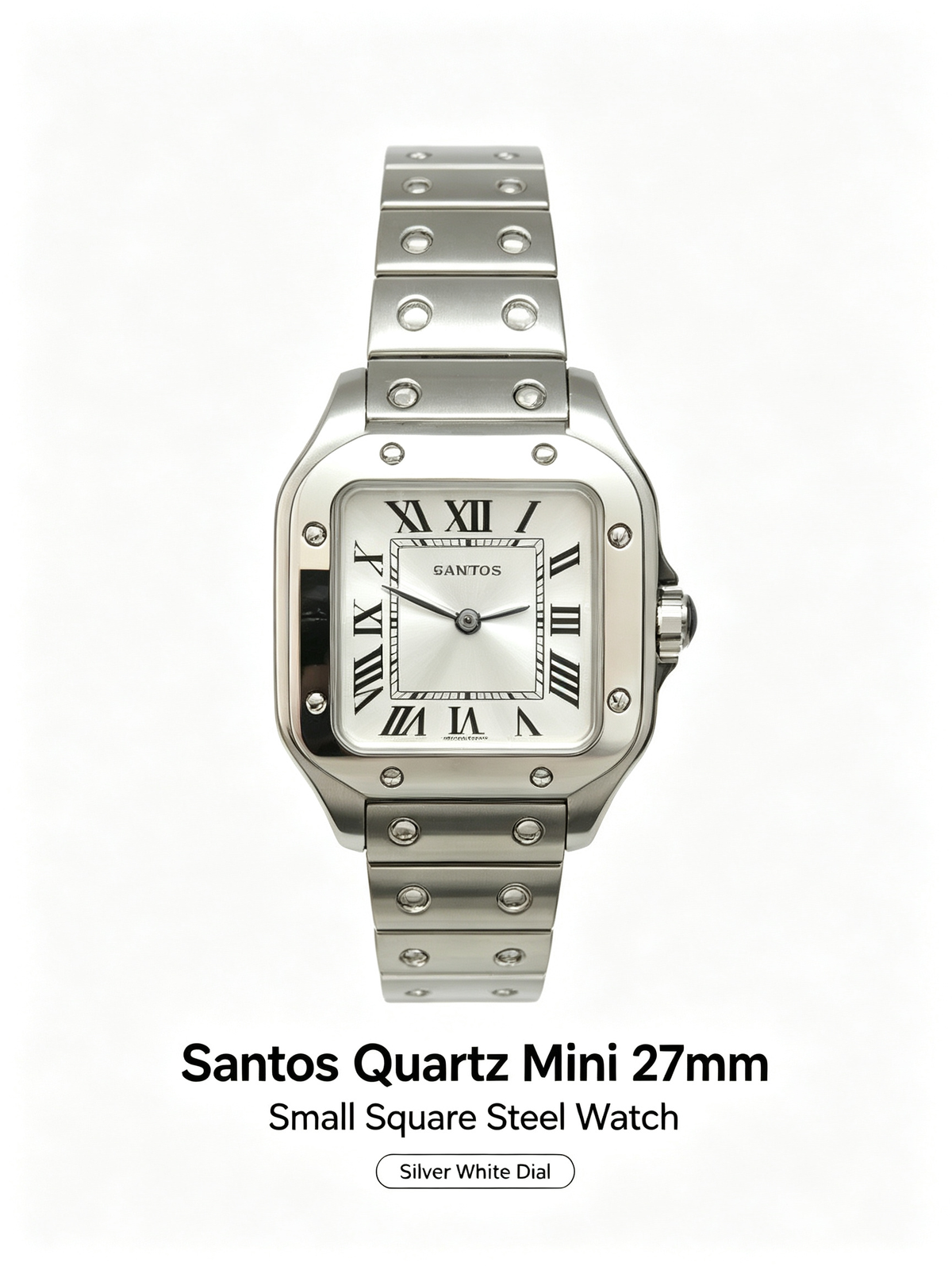 Santos Quartz Mini 27mm | Unisex Vintage Square Wristwatch