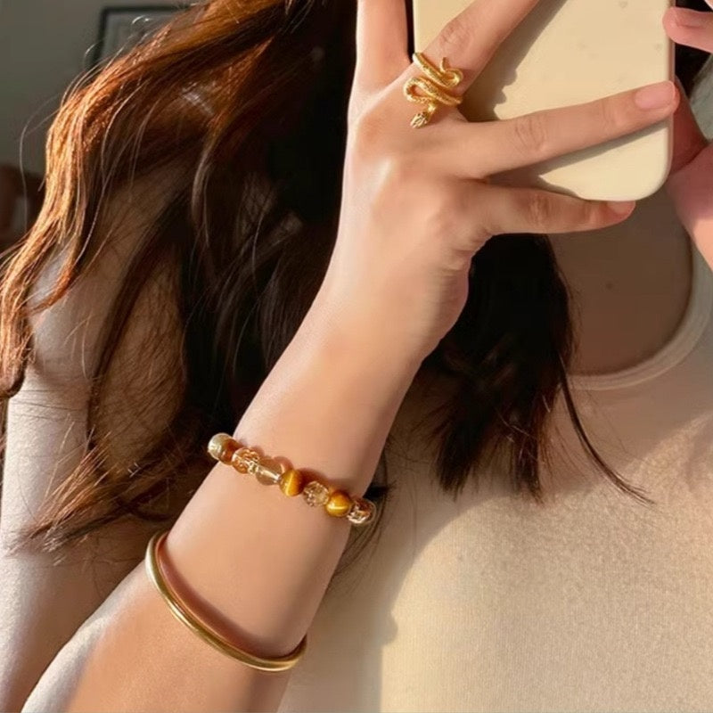 Fancy Nature Citrine Bracelet