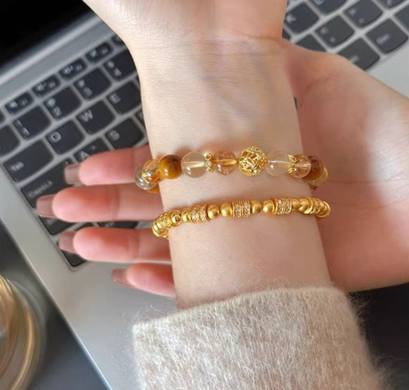 Fancy Nature Citrine Bracelet