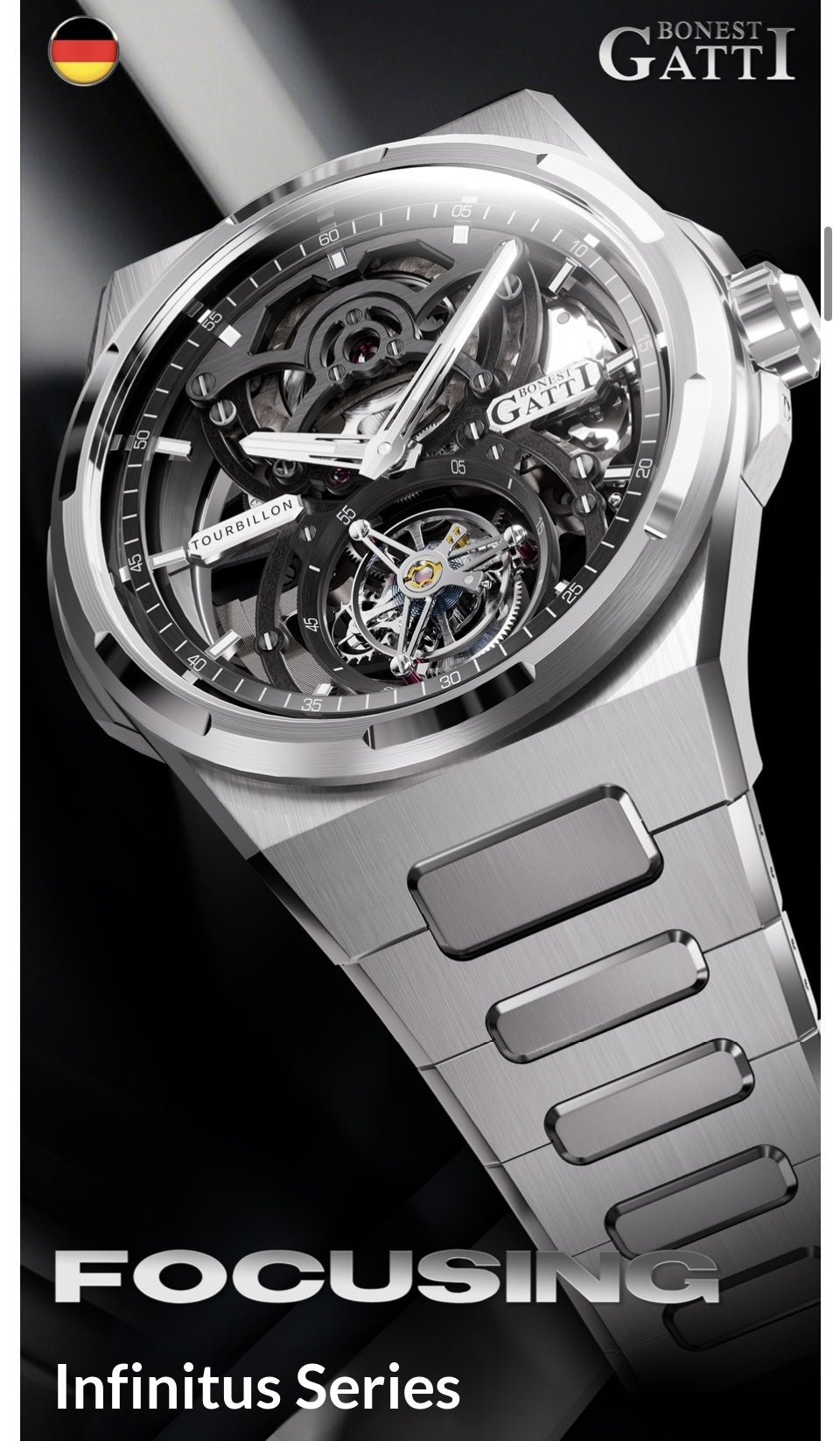 Extravagant and high-end BONEST GATTI WATCH for men( Drive you to success)