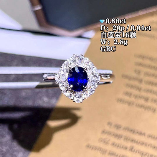Natural Sapphire with Royal blue Ring