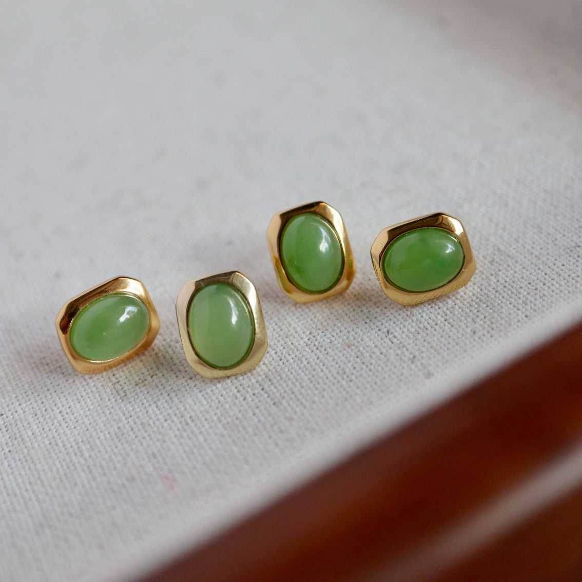 Natural Chrysoprasus Earrings