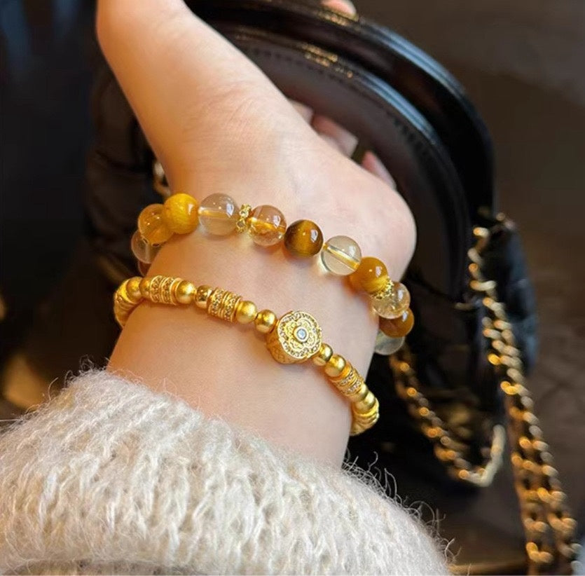 Fancy Nature Citrine Bracelet
