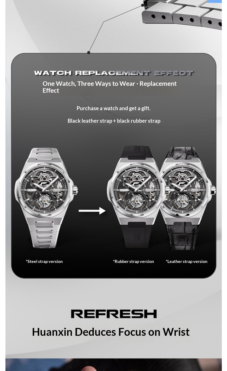 Extravagant and high-end BONEST GATTI WATCH for men( Drive you to success)