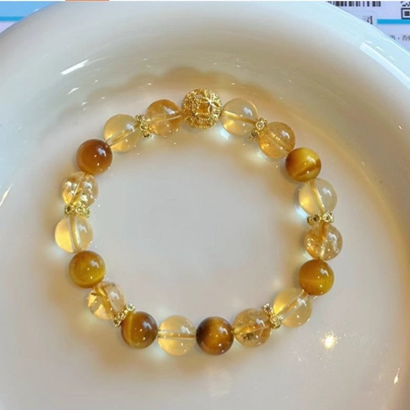 Fancy Nature Citrine Bracelet