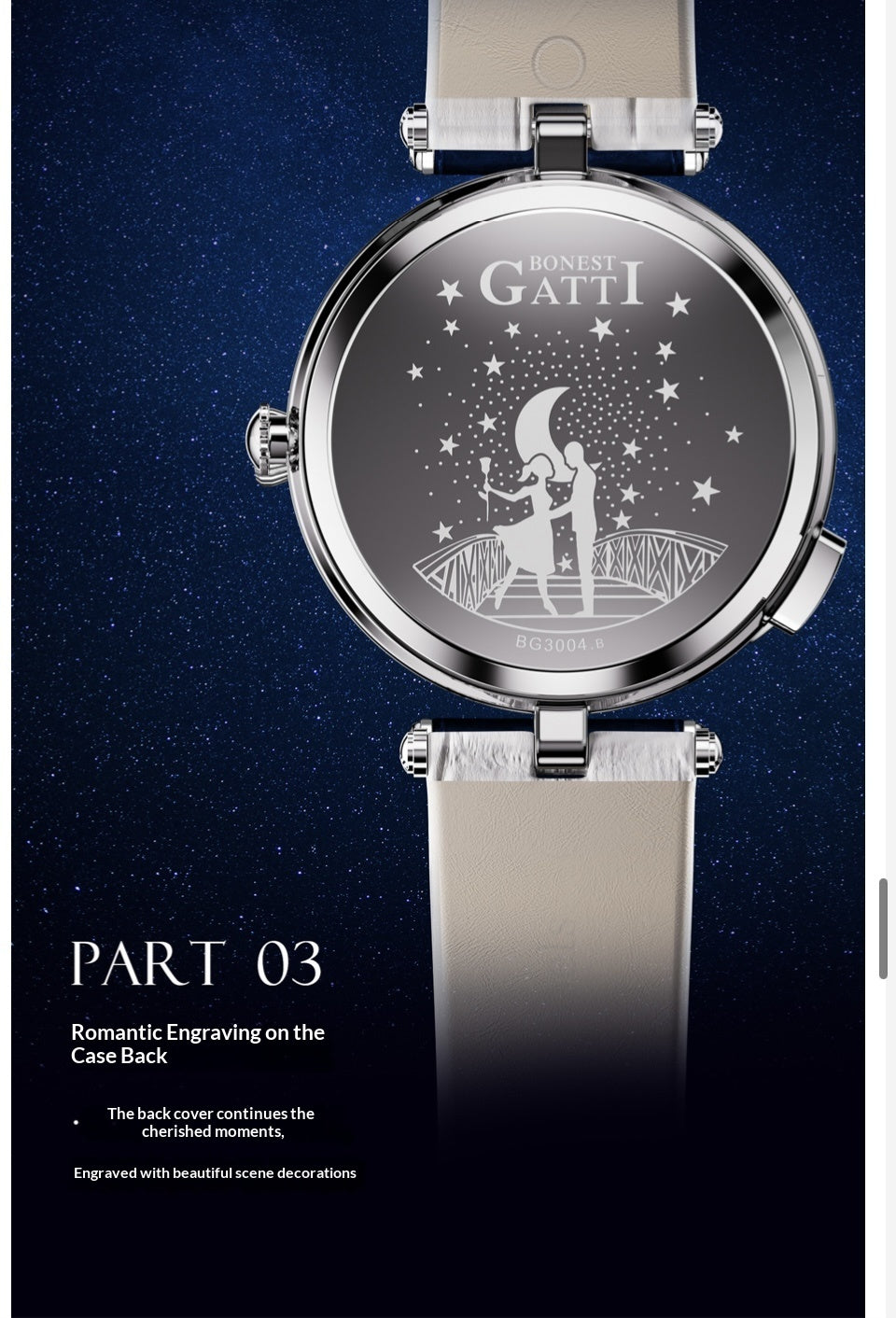 Specially Lover's Bridge Dial Design Bonest Gatti Female's watch
