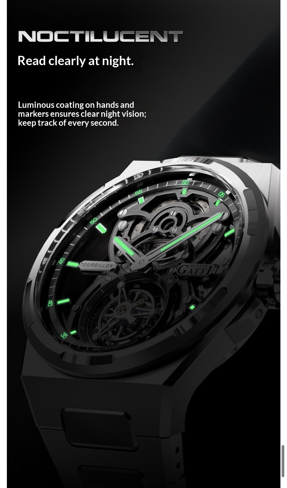 Extravagant and high-end BONEST GATTI WATCH for men( Drive you to success)