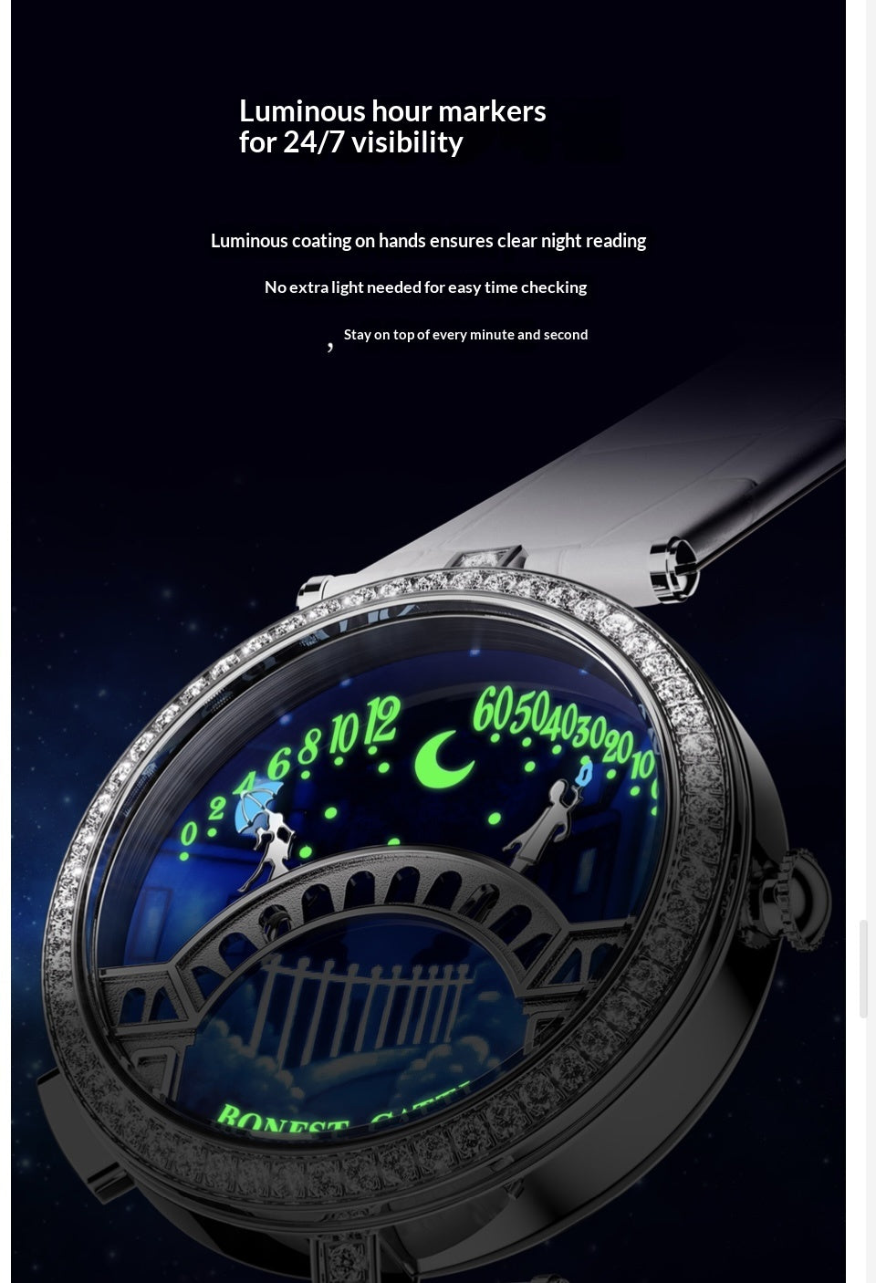 Specially Lover's Bridge Dial Design Bonest Gatti Female's watch