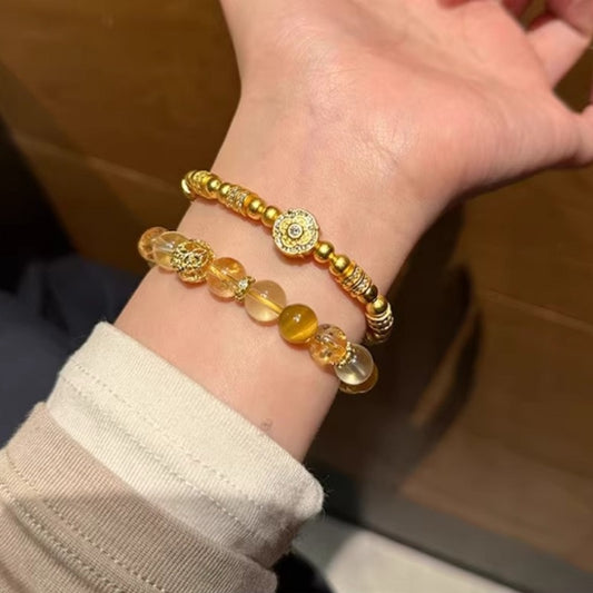 Fancy Nature Citrine Bracelet