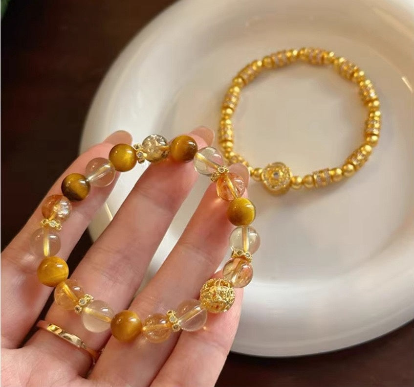 Fancy Nature Citrine Bracelet