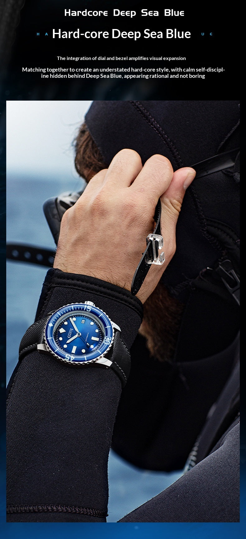 BONEST GATTI professional diving watch with fashion stylish for Men