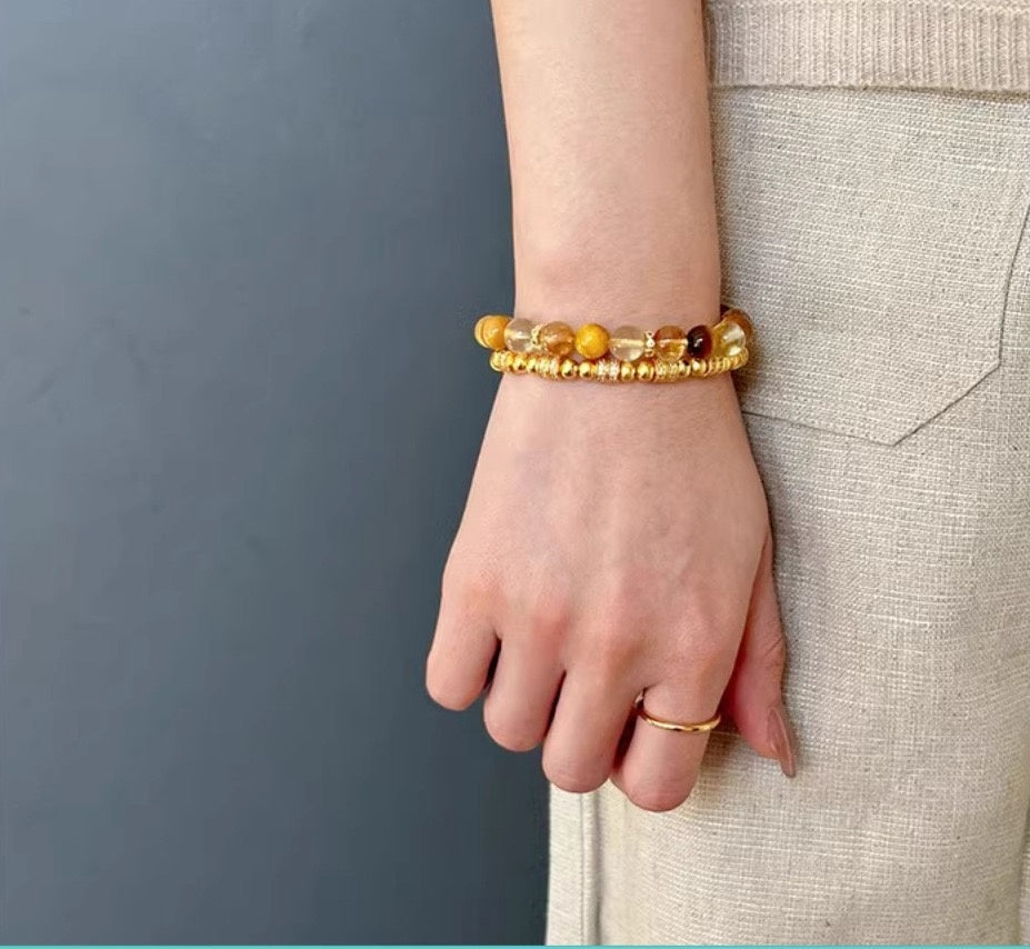 Fancy Nature Citrine Bracelet