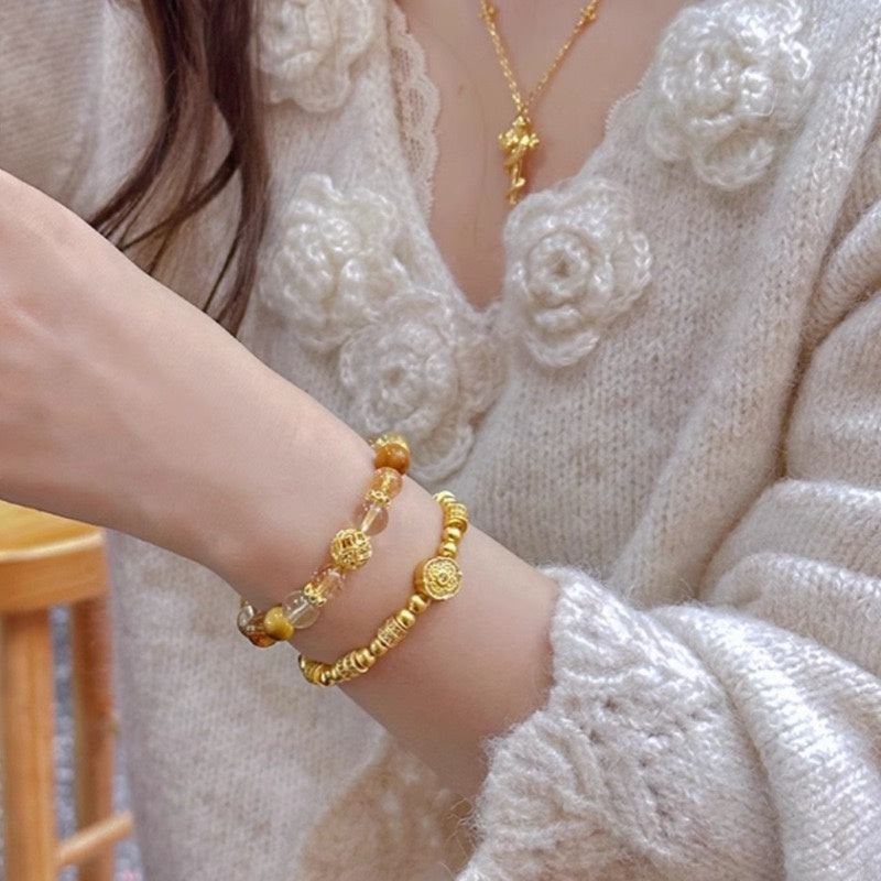 Fancy Nature Citrine Bracelet