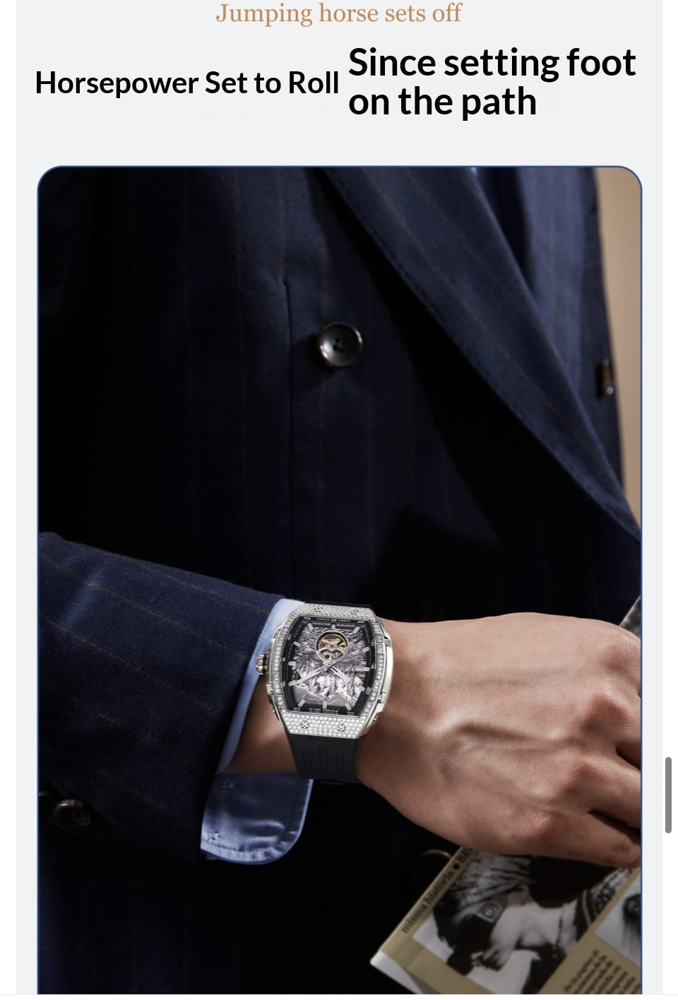 New pubilshed BONEST GATTI watch for man with Luxury gift Box