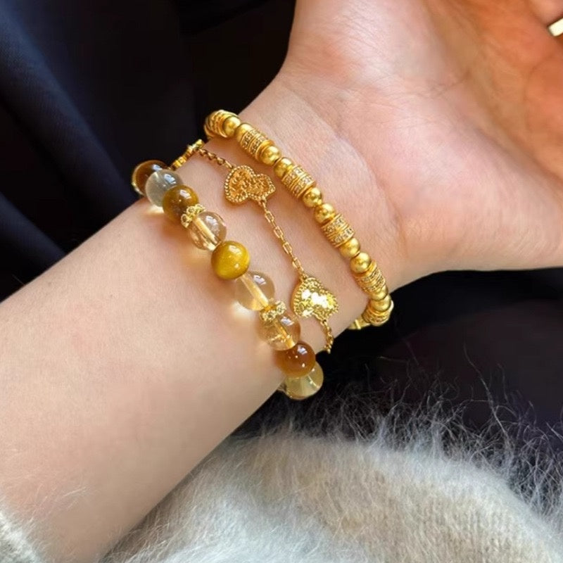 Fancy Nature Citrine Bracelet