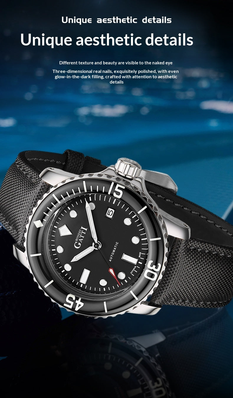 BONEST GATTI professional diving watch with fashion stylish for Men