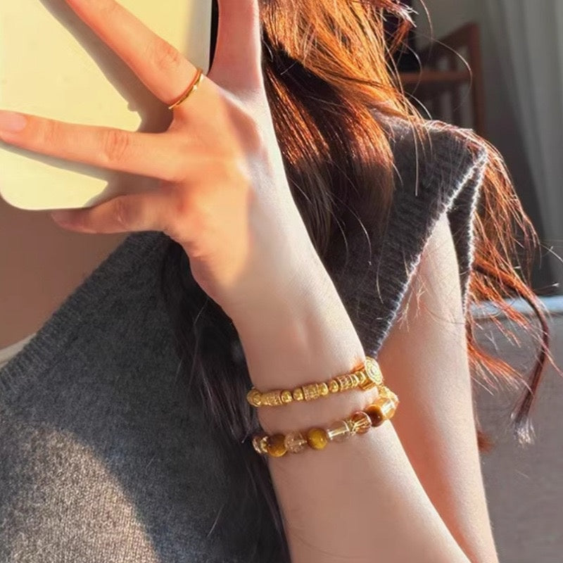 Fancy Nature Citrine Bracelet