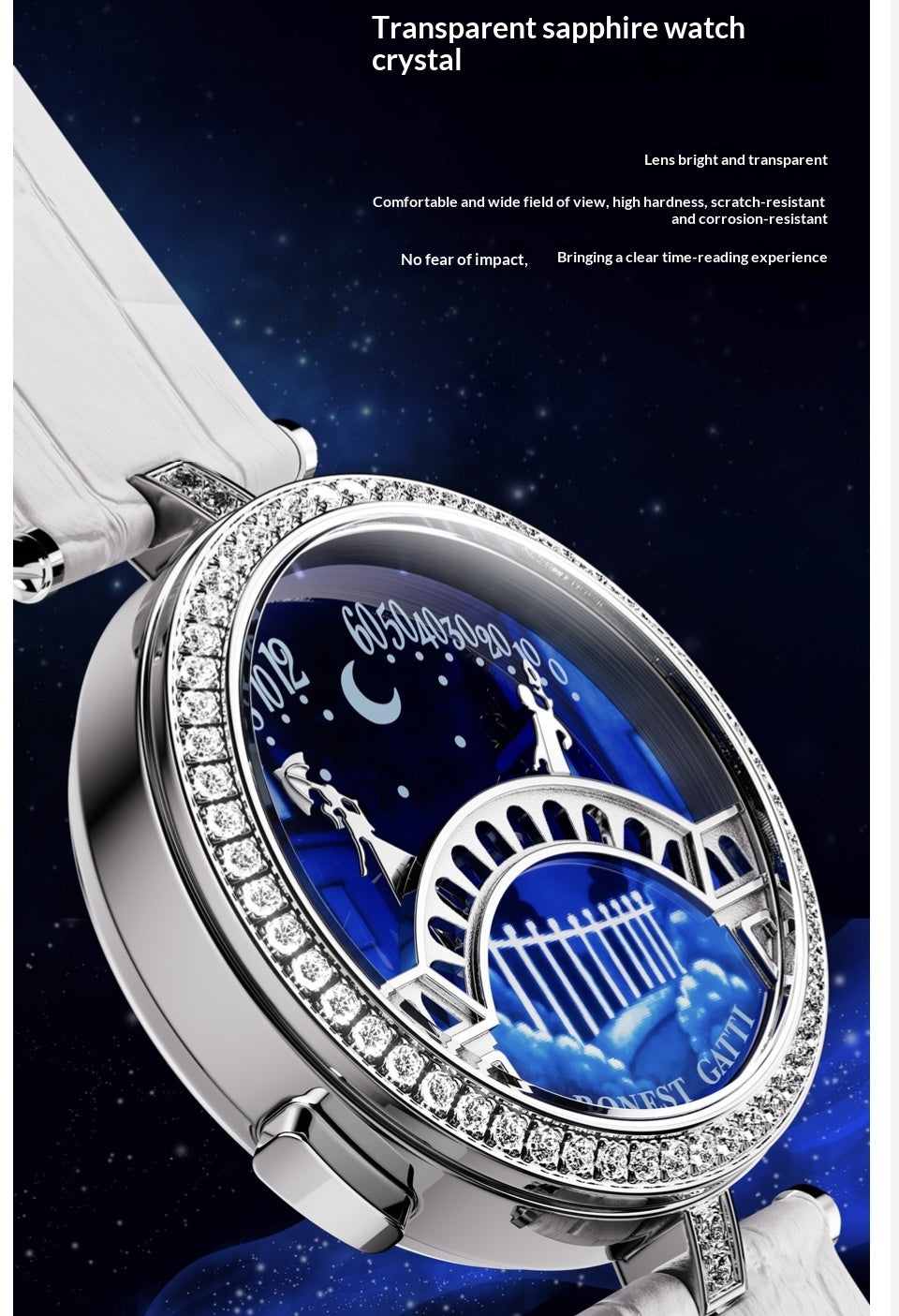 Specially Lover's Bridge Dial Design Bonest Gatti Female's watch